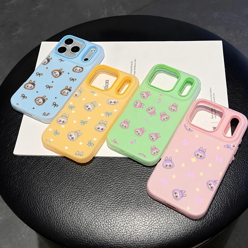 Phone Cases With Card Holder - Милый крутой мультяшный чехол Labubu для