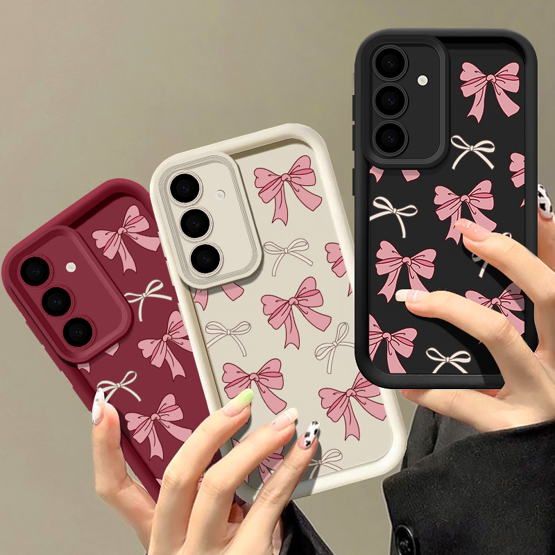 Phone Cases Galaxy A17 - Силиконовый чехол с бантом для Samsung