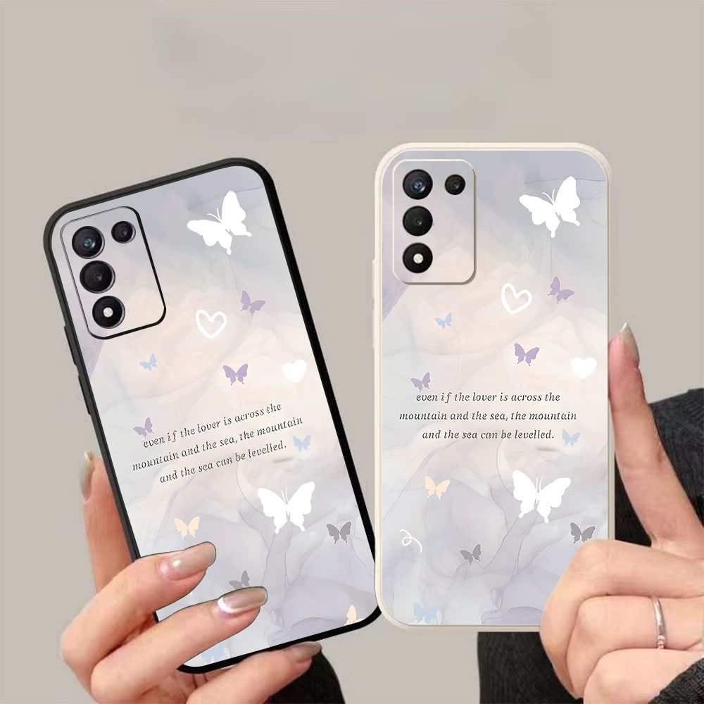Phone Cases For Samsung S21 5G - Минималистичный силиконовый чехол с изображением бабочки