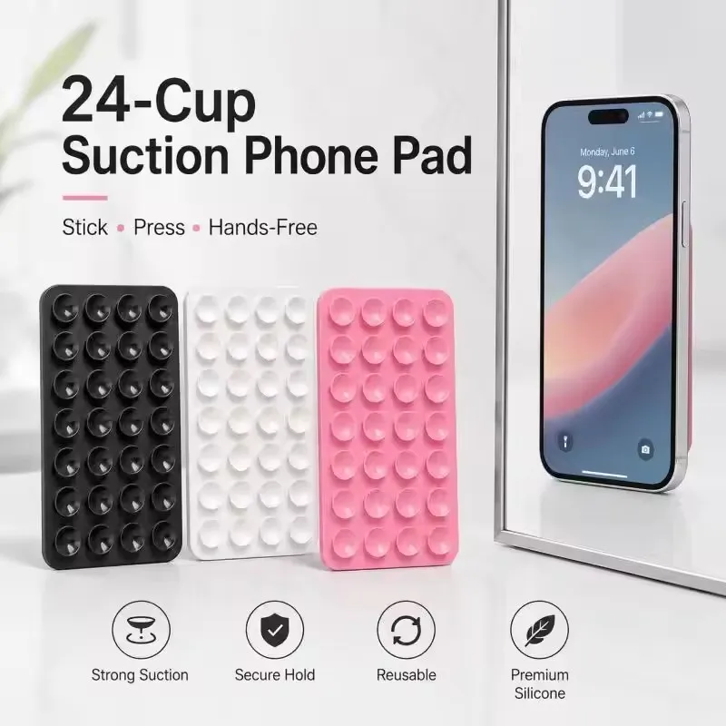 Phone Cases Silicone - Силиконовый настенный держатель на присоске: креативный,