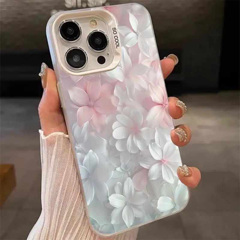 Phone Cases Unique - Розовый чехол с цветочным принтом для