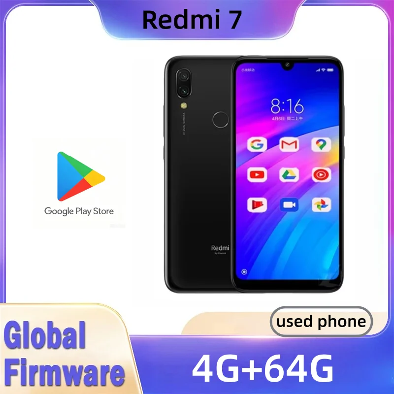 Phone Cases Case - Смартфон Xiaomi Redmi 7 с чехлом,