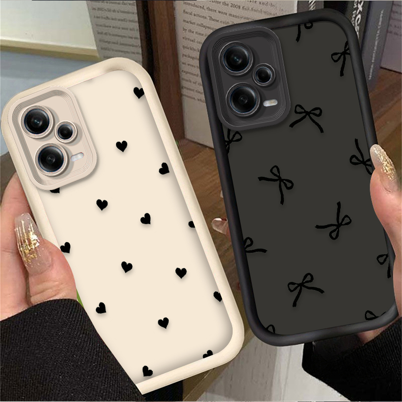 Phone Cases Xiaomi - Черный чехол для телефона с сердечком