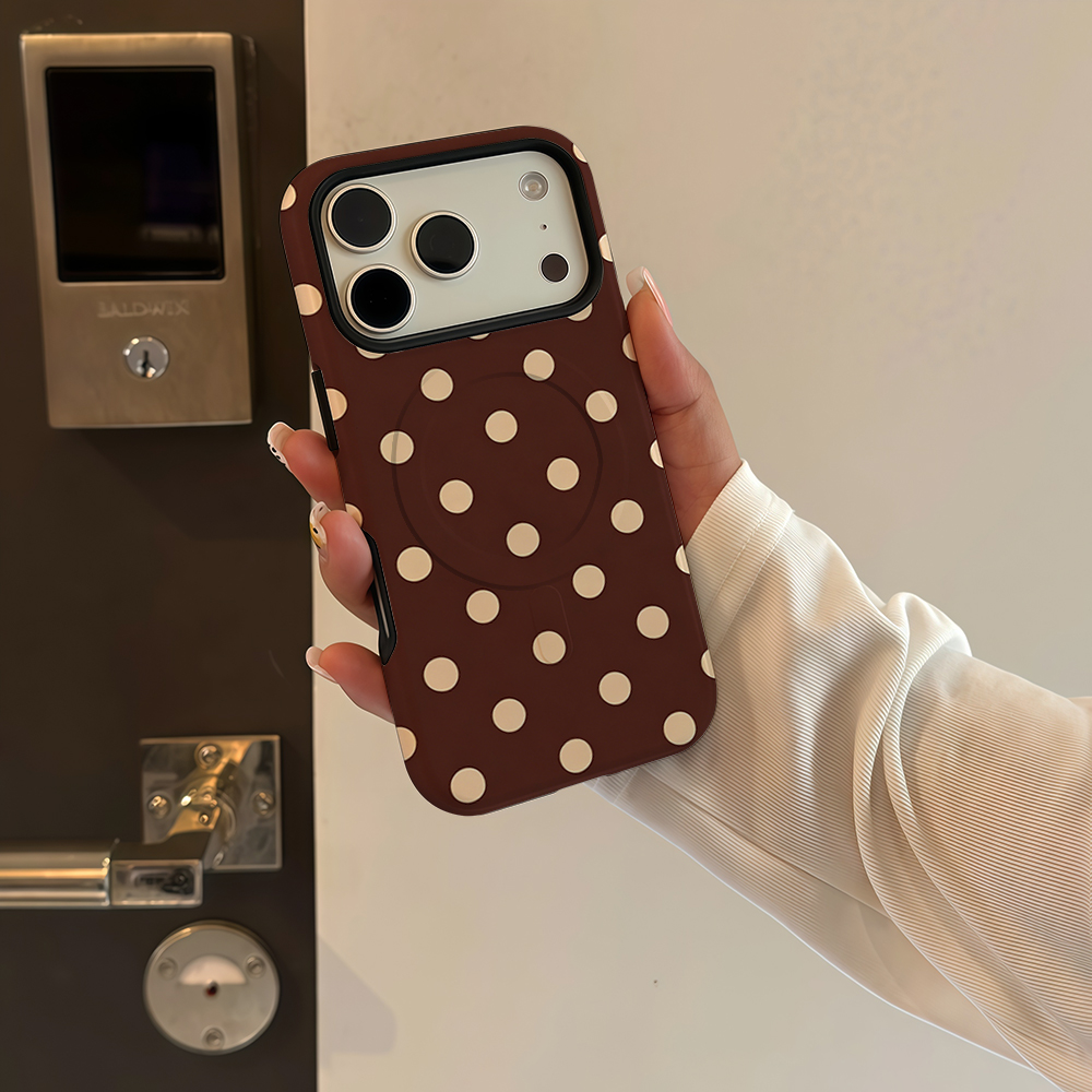 Коричнево-бежевый чехол для те – обзор и цена Phone Cases Polka Dot